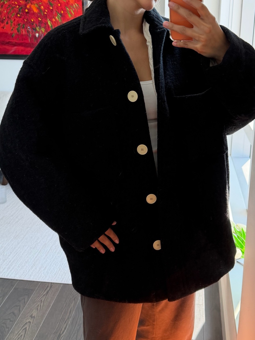Isabel Marant Black Wool & Alpaca Coat | Size 34